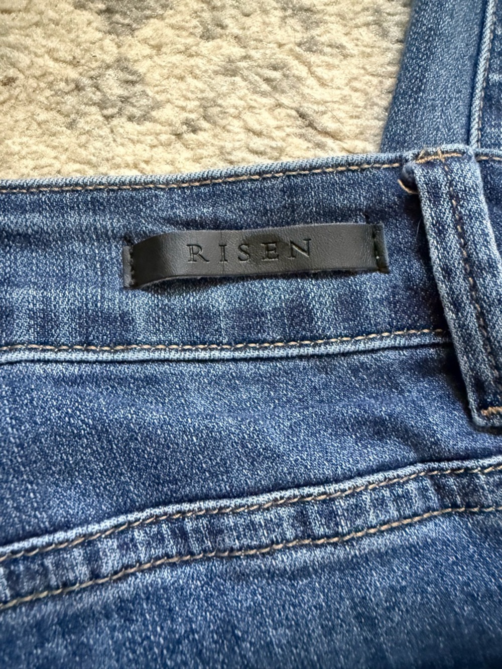 RISEN high rise skinny Jeans with Subtle Distress - Picture 10 of 10